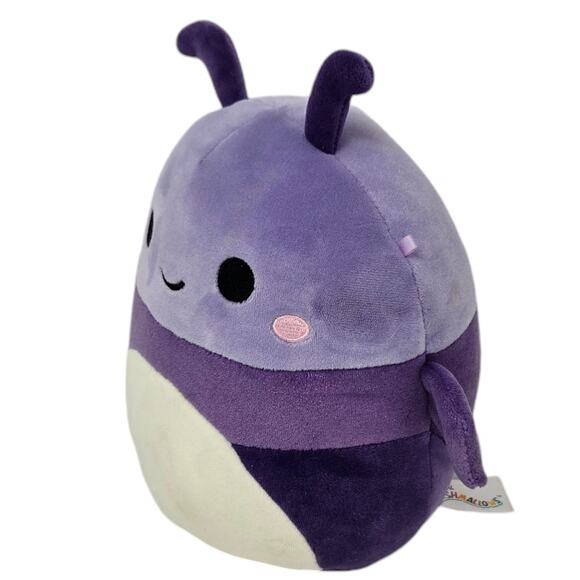 Squishmallow Axel the Beetle 8" Plush Kellytoy Purple Insect Bug Garden Squad - Picture 3 of 6